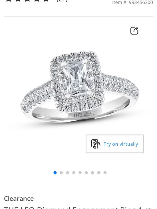 Kay Jewelers Jewelry - Kay Jewelers Radiant Halo Diamond Ring in White with Matching wedding band